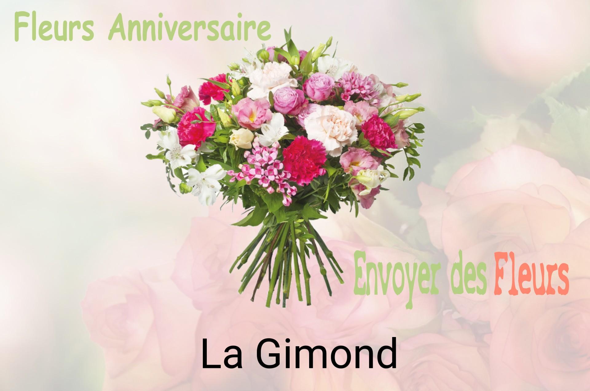 Bouquet de fleurs d’anniversaire livré à La Gimond