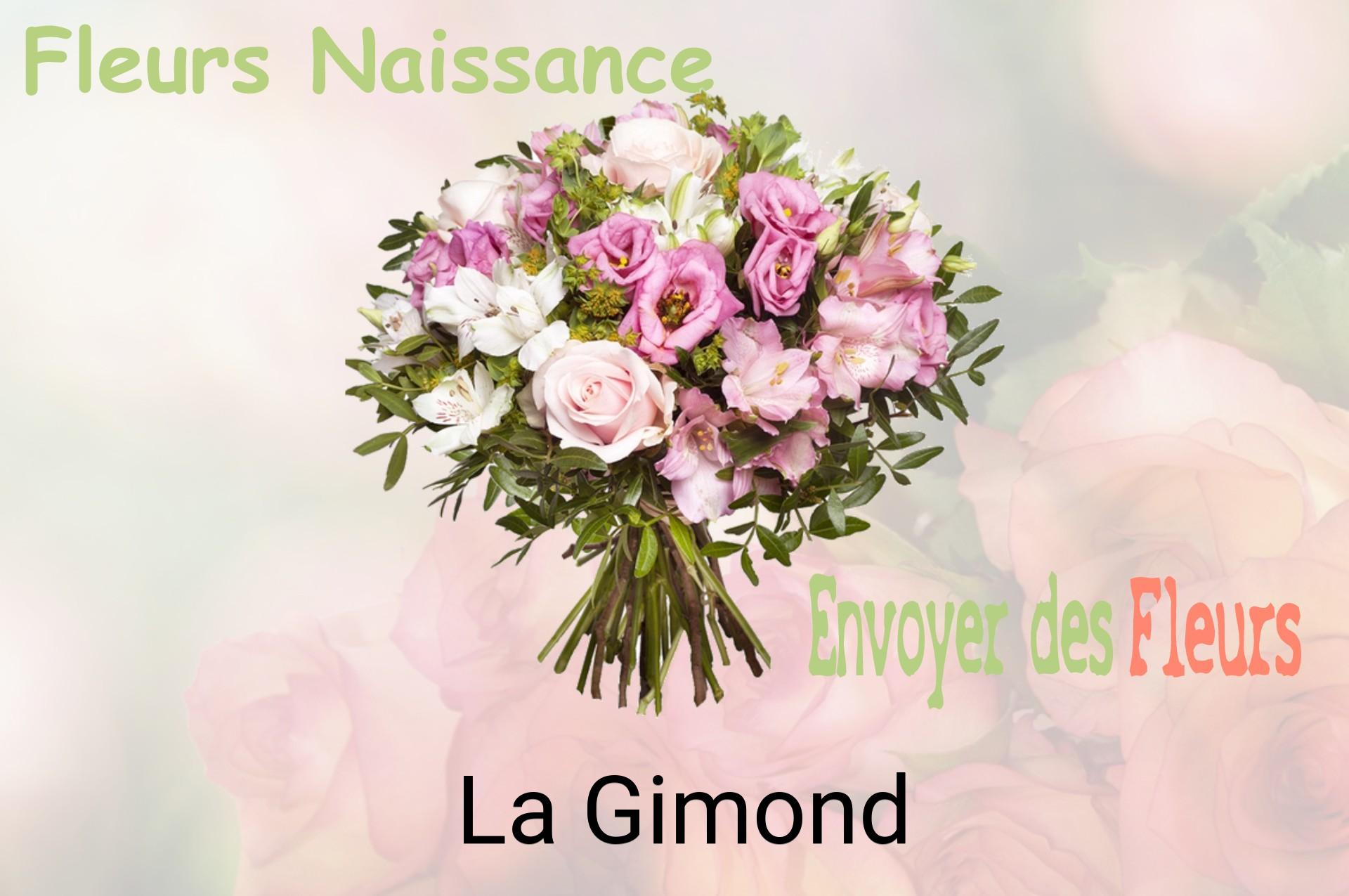Bouquet de fleurs de naissance livré à La Gimond